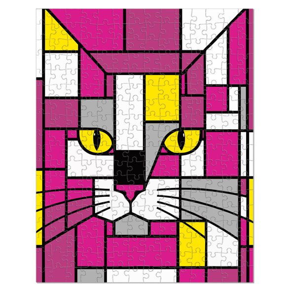 Candy Pink Yellow Jigsaw Puzzle
