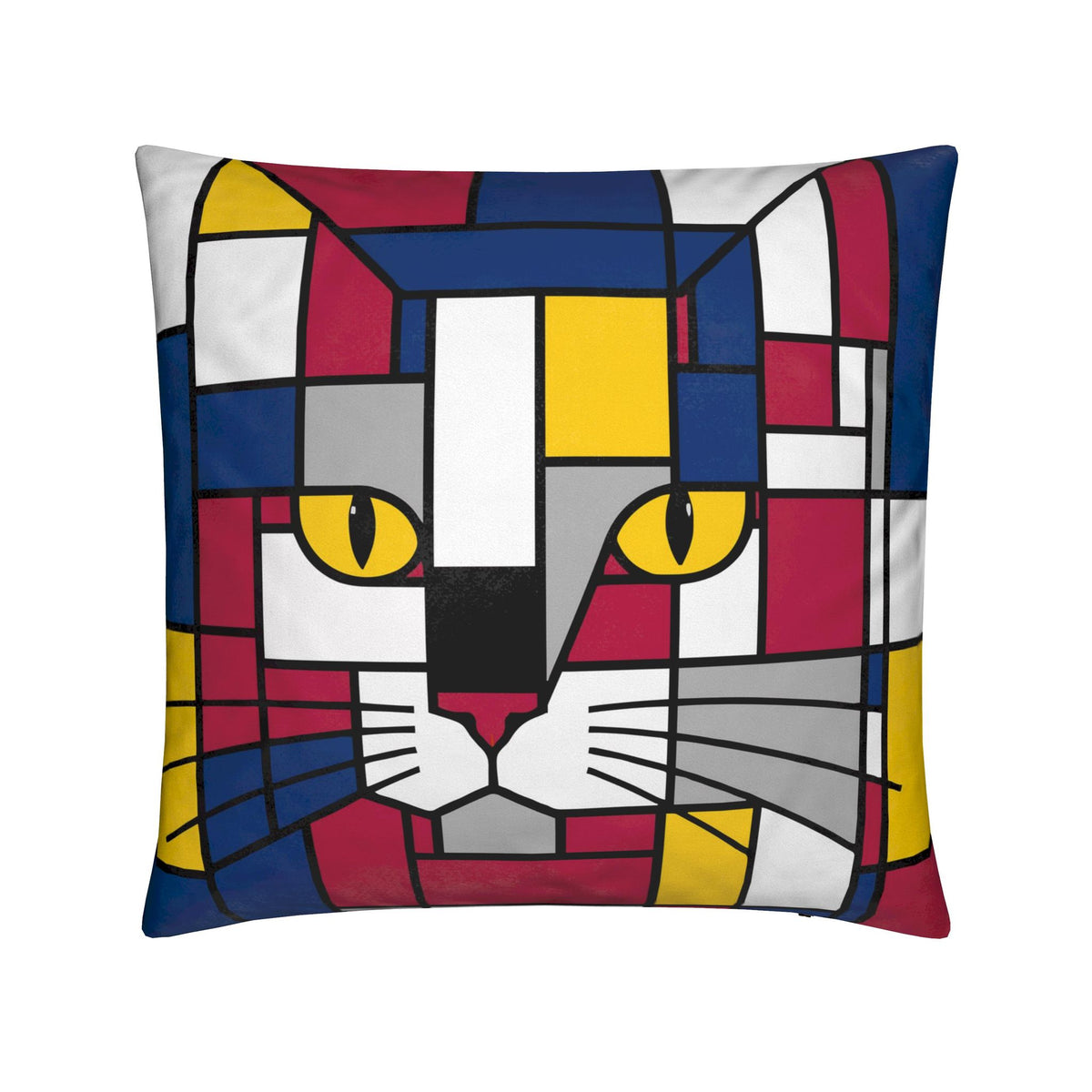Premium Carnival Blue Red Yellow Luxury Soft Velvet / Cotton-Linen Cushions