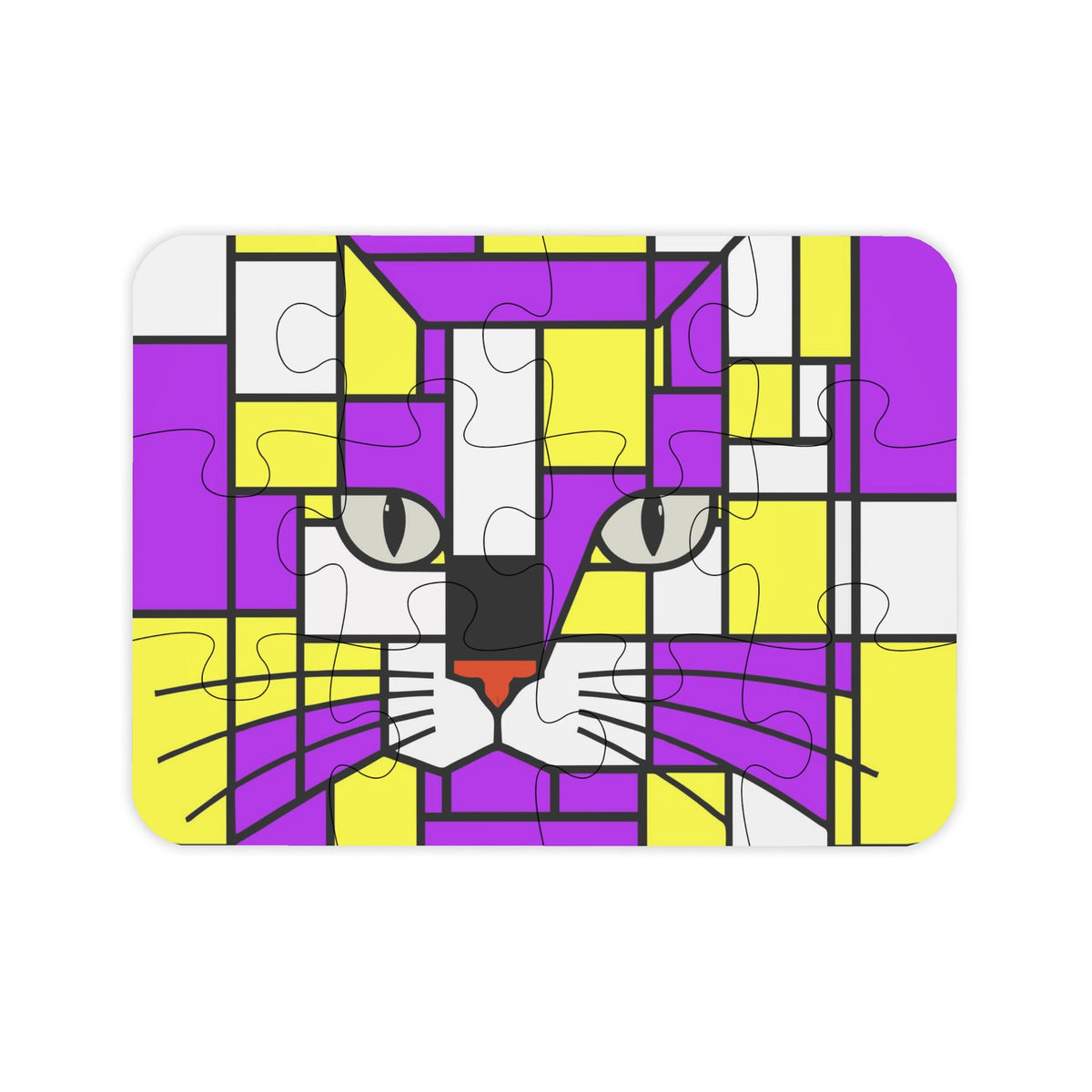 Nova Electric Purple Lemon Yellow Jigsaw Puzzle
