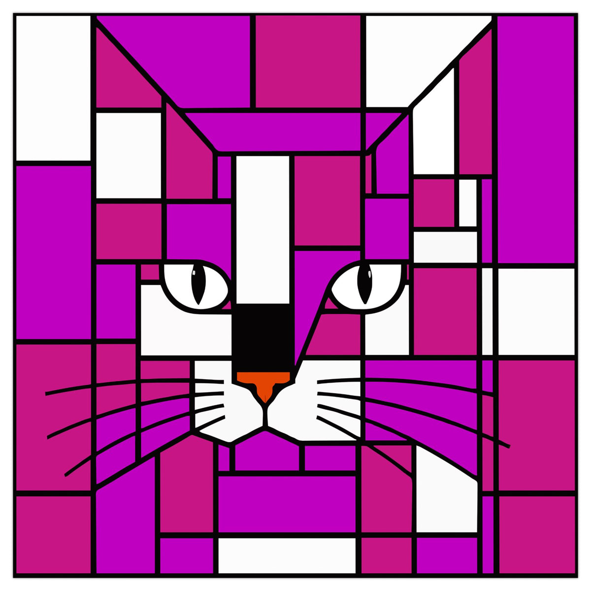 Power Red Magenta Premium Poster Print