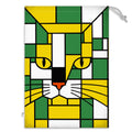 Jamaican Green & Gold Skismic Cat Toy Sack