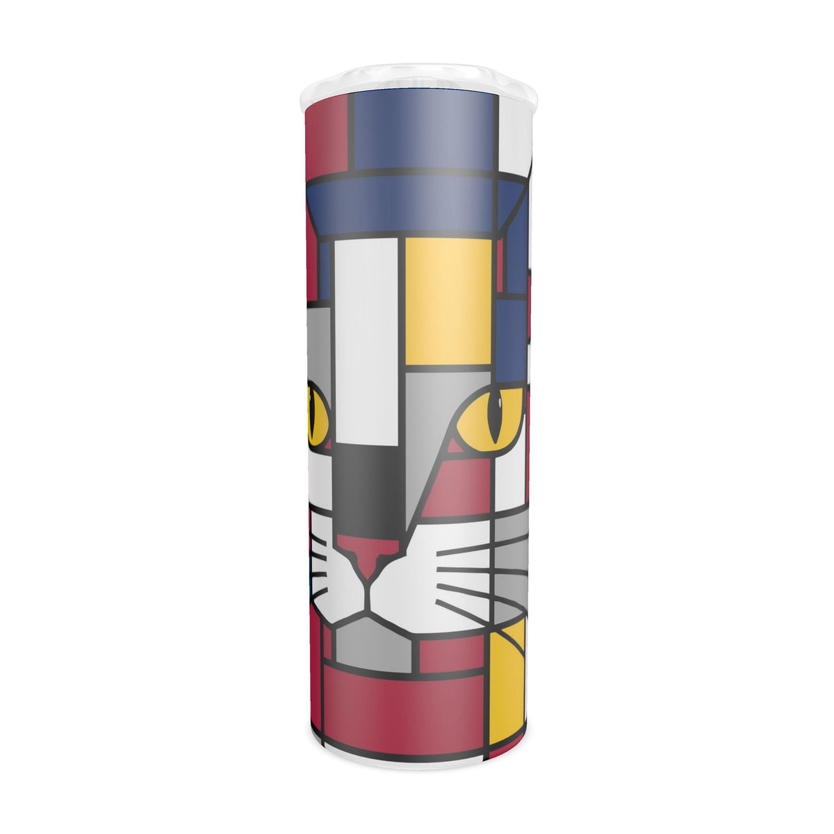 Carnival Red Blue Yellow 550ml Skinny Stainless Steel Travel Mug