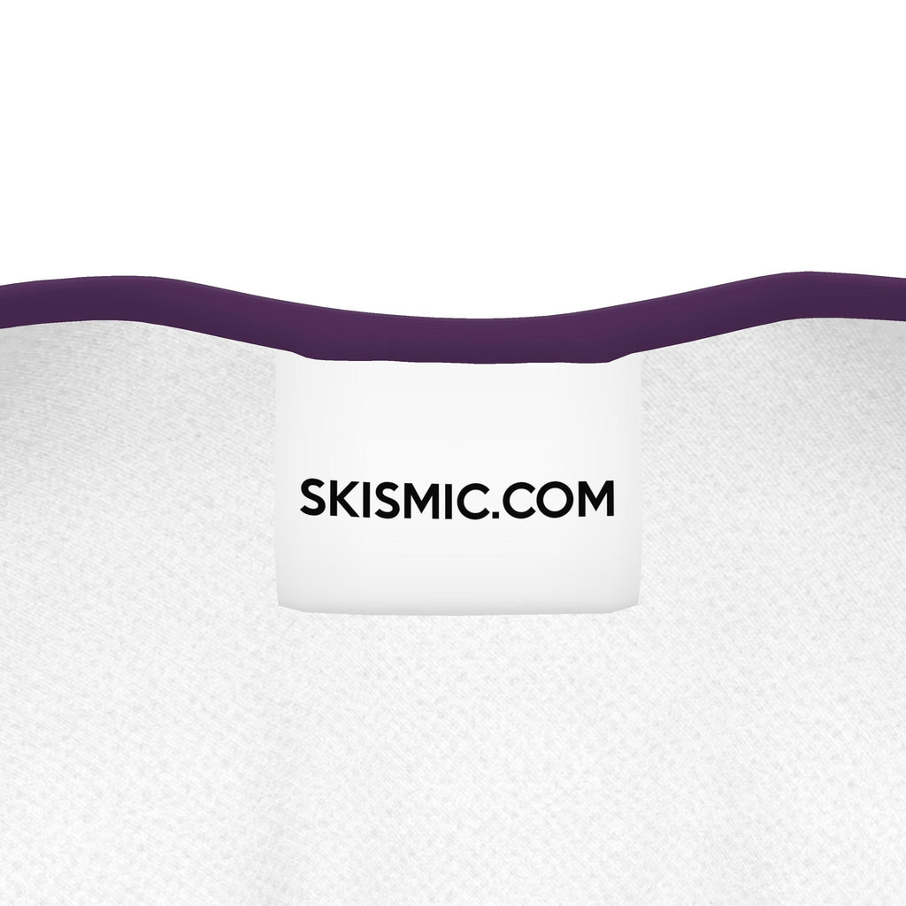 Nova Purple Yellow Skismic Cat Face Girls Simple T-Shirt