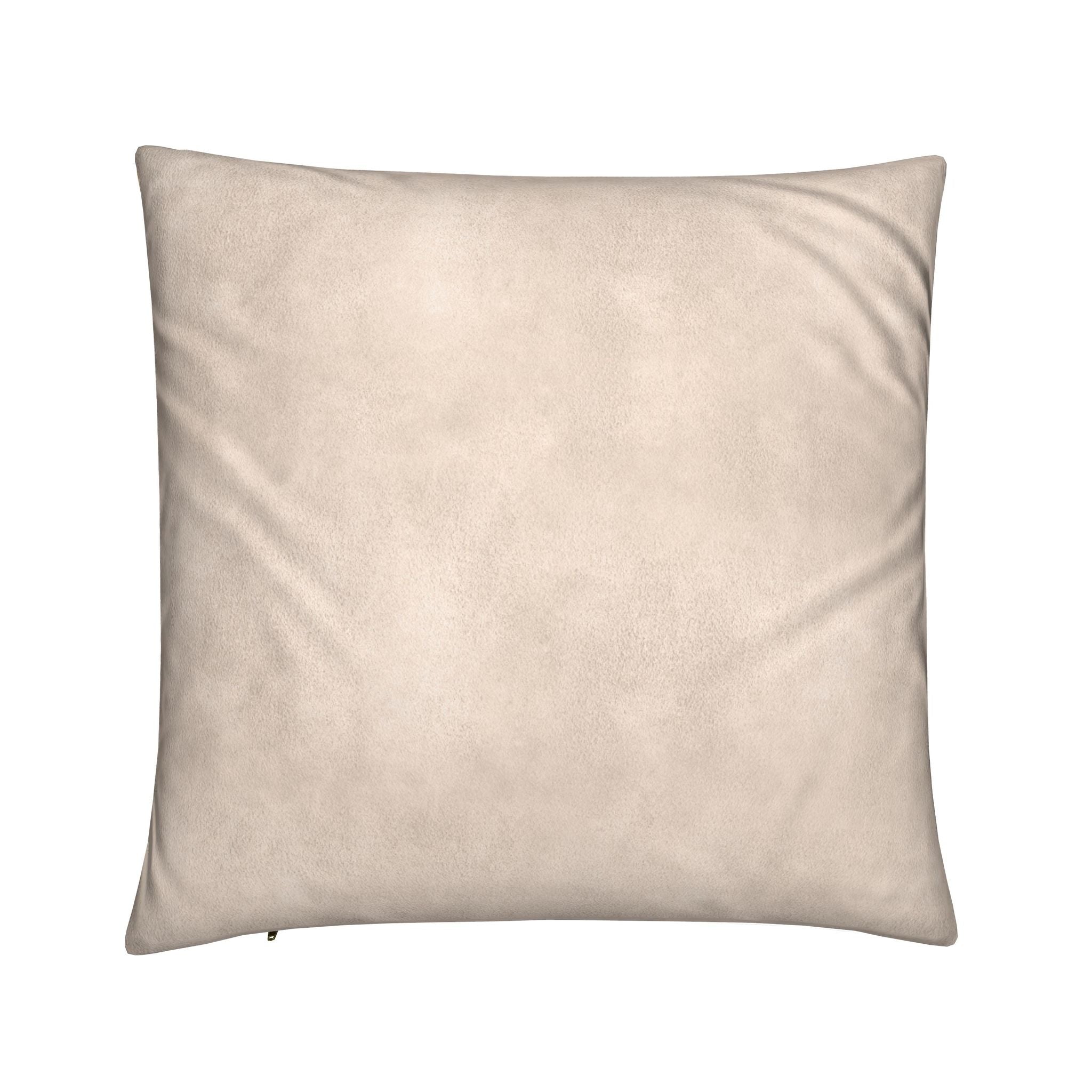 Beige pillow on a white background this is rear side of amber cold cushion