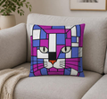 Premium Cosmic Orchid Purple Blue Luxury Soft Velvet / Cotton-Linen Cushions