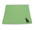 Carnival & Lucky Skismic Cat Tapered Leather Clutch Bag