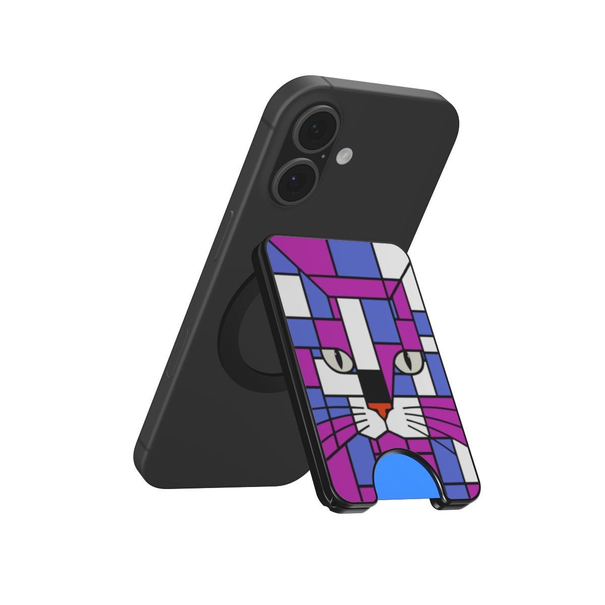 purple blue magsafe wallet