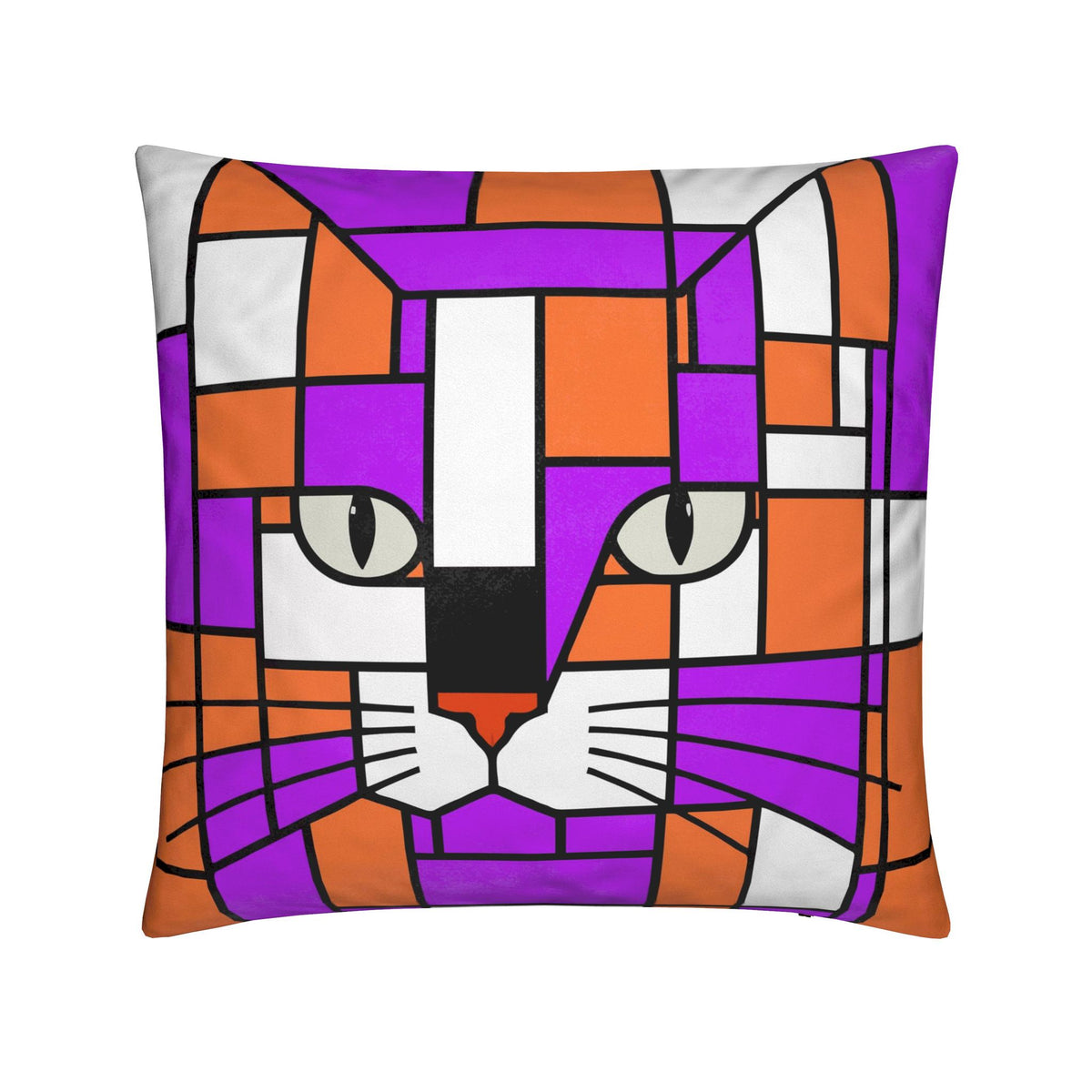 sunset orange cushion