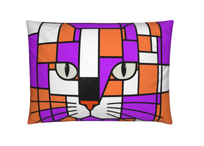 Premium Sunset Purple Orange Velvet / Cotton-Linen Cushions
